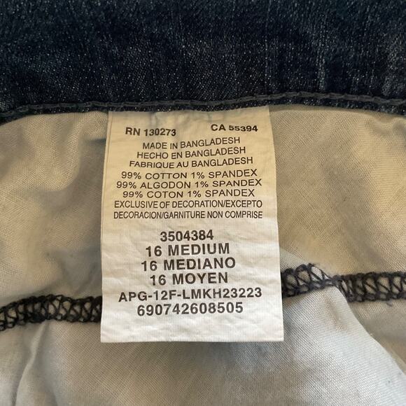 NWT Lee Women Instantly Slims Classic Fit Slim Straight Leg Denim Jeans 16 Blue - Picture 9 of 12